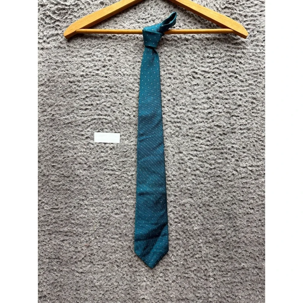 Christian Dior Men's Jacquard 100% Silk Neck Tie Designer Teal 59